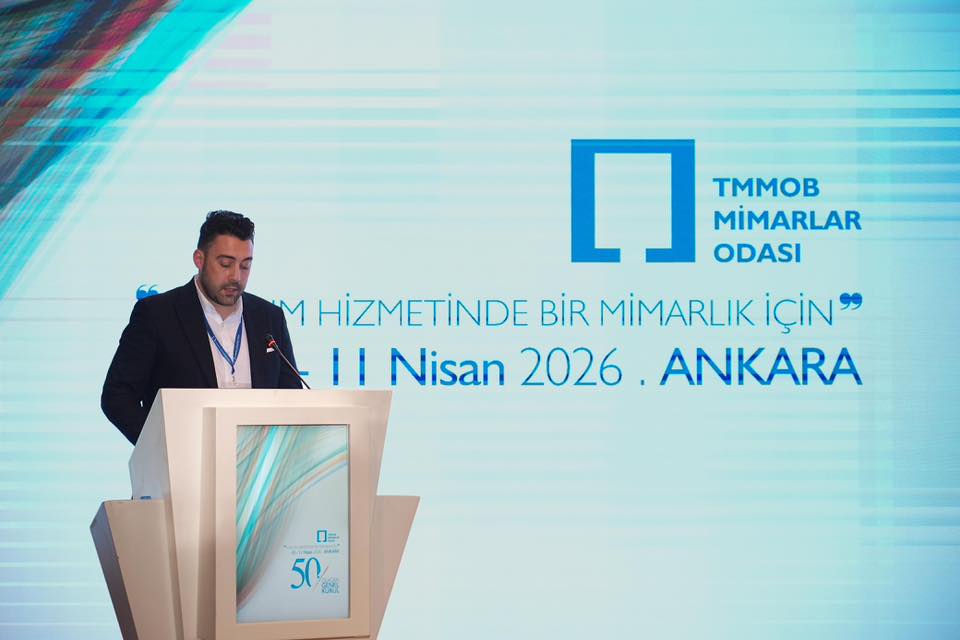 TMMOB MİMARLAR ODASI GENEL KURUL’DA ODAMIZI YAZMANIMIZ CEMAL AKTUNÇ TEMSİL ETMİŞTİR